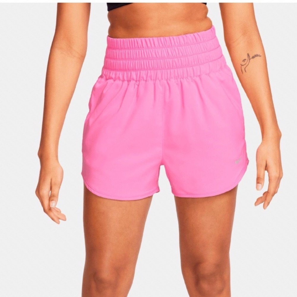 Nike Large Dri-FIT One Women High-Rise 3" Lined Shorts Cosmic Fuchsia DX6642-675